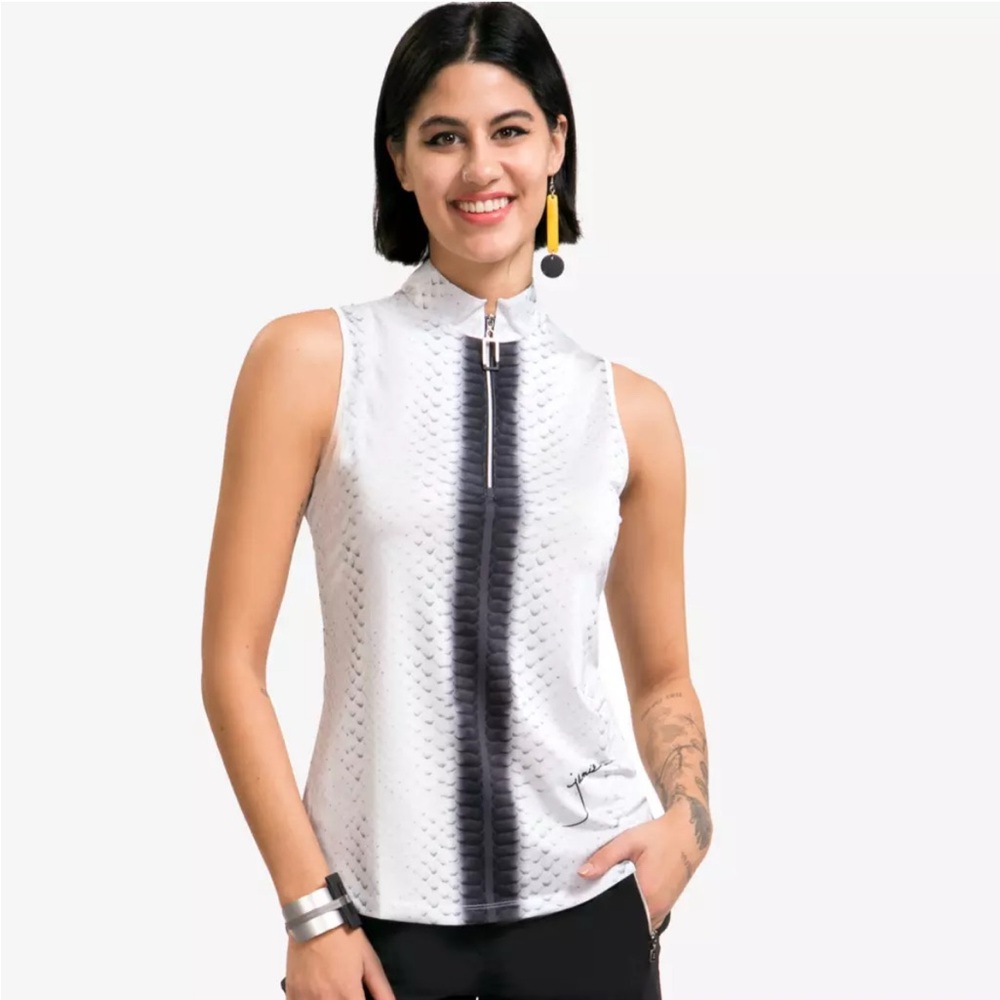 Jamie Sadock Habu Snake Print Sleeveless Top Size Small Golf/Tennis